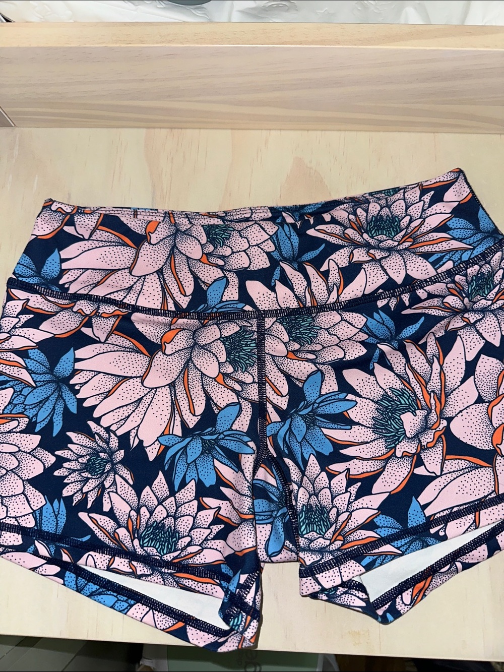 Born Primitive Floral Athletic Shorts in Navy, Pink and Blue